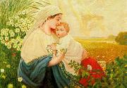 Adolf Hitler Mother Mary with the Holy Child Jesus Christ Germany oil painting artist